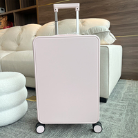 Valise à roulettes légère et tendance 2025 en PC avec roues pivotantes fluides, ensembles de bagages simples à porter en cabine ou à enregistrer