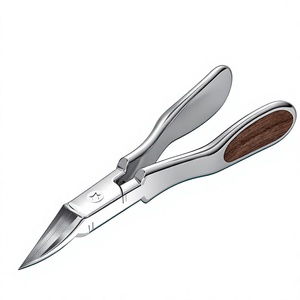 Ciseaux à ongles en acier inoxydable à lame courbée, poignée ergonomique, pliable, outil de manucure et de pédicure - Product Image 4