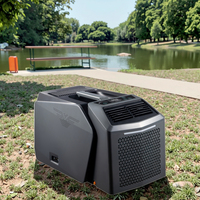 Mosquitera de Verano con Capucha, Aire Acondicionado Portátil de Plástico DC para Coche, RV, Hotel, Hogar y Uso Exterior