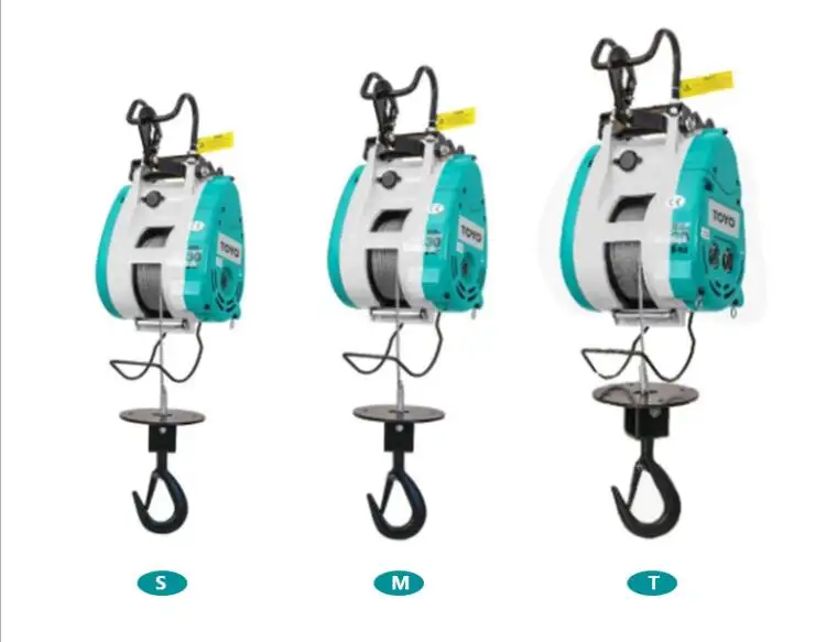 Monofásica 110V Ou 220V 160kg 180kg 230kg 250kg 280kg Mini Cabo Da Grua de Corda Elétrica do Fio Mini Guincho Elétrico