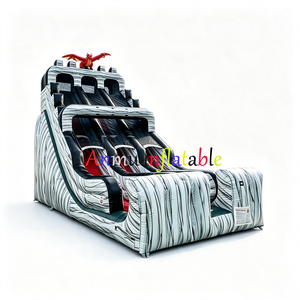 Ofrecemos el Nuevo Tobogán Inflable Comercial de Doble Pista <span class=keywords><strong>para</strong></span> Niños a Precio de Mayoreo. Se Puede Personalizar en Tamaño. - Product Image 2