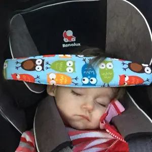 Asiento de coche para bebé, soporte de cabeza, cinturones de seguridad ajustables, posicionador de sueño, almohadas de seguridad