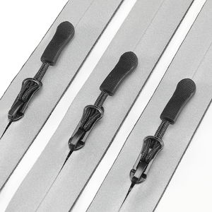 Nhà Máy oco tùy chỉnh in không thấm nước dây kéo phản quang chất liệu <span class=keywords><strong>PVC</strong></span> chống nước đóng cửa Zip Dây Kéo không thấm nước cho quần áo - Product Image 1