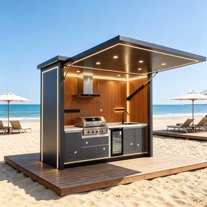 Pérgola Rectangular Moderna de Acero, Gazebo para Cocina, Estructura de Protección Solar para Patio y Jardín, con 1 Año de Garantía, para Terraza de Villa - Product Image 4