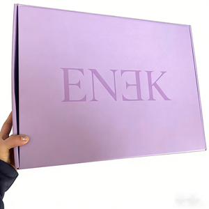 Caja de Regalo de Papel Morado de Lujo con su Logotipo, Caja de Envío Vacía Reciclada para Maquillaje, Cabello, Cosméticos, Venta al Por Mayor - Product Image 5