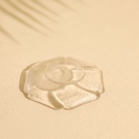 Plaques en verre jetables de haute qualité Crystal Clear Mini plats en verre écologiques pour les fêtes ou les restaurants-Vente en gros
