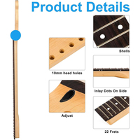 Manche de Guitare Électrique Telecaster de Remplacement en Gros d'Usine, Pièces OEM, Touche en Érable du Canada ou Palissandre