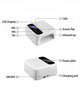 72W wiederauf ladbare kabellose LED UVNail Lampe Professional Gel Nagel trockner Nagellack Curling Lampe für alle Gel Nagellack - Product Image 5