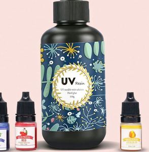 DIY Handmade UV Resin Jewelry Kit <b>Hand</b>-painted MODEL Hard Crystal Clear Epoxy Fast Curing Silicone <b>Molds</b> Pendants Earrings - Product Image 2