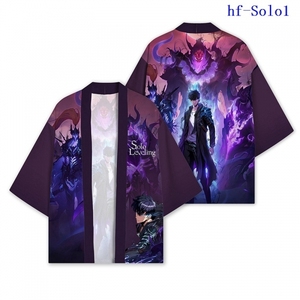 Kimono Personalizado de Solo Leveling, Sung Jin Woo, Yoo Jin Ho, Haori Japonés, Cosplay, Kimono de Anime, Capa, Ropa - Product Image 2