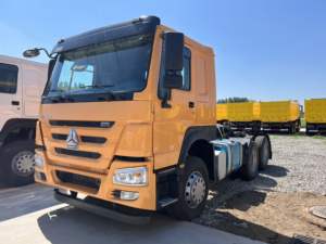 Camión Tractor Usado Sinotruk Euro2 Diésel 6X4 con Volante a la Izquierda, HOWO de 10 Ruedas, Capacidad de Carga de 21-30T, 371hp, Cámara Trasera de 360° - Product Image 6