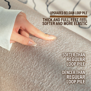 EiffelHome Ensemble de tapis modernes et simples en polyester, motifs géométriques floraux, poils moyens, dos antidérapant, entretien facile - Product Image 4