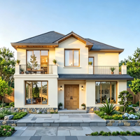Bâtiments en structure d'acier léger de haute qualité Maisons préfabriquées modulaires modernes Villas de luxe pour une résidence permanente