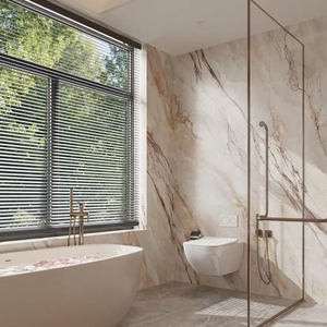 Pierre frittée Foshan aspect marbre pour comptoirs <span class=keywords><strong>de</strong></span> cuisine, salle <span class=keywords><strong>de</strong></span> bain et salle à manger, vente en gros pour carrelage en porcelaine d'extérieur et d'ingénierie - Product Image 1