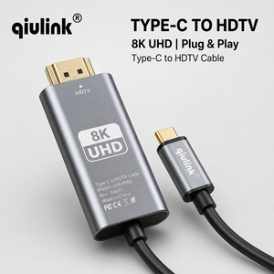 Cable <span class=keywords><strong>USB</strong></span> C <span class=keywords><strong>a</strong></span> <span class=keywords><strong>HDMI</strong></span> Qiulink 8K 60Hz QLCH880, <span class=keywords><strong>Adaptador</strong></span> de Aleación de Aluminio Tipo C <span class=keywords><strong>a</strong></span> HDTV <span class=keywords><strong>para</strong></span> <span class=keywords><strong>MacBook</strong></span> Pro, <span class=keywords><strong>Air</strong></span>, Monitor, TV, Proyector - Product Image 1