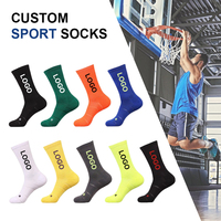Vente en gros de chaussettes d'athlétisme personnalisées pour hommes Chaussettes de sport élite pour la course au basket-ball