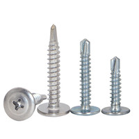 Usine chinoise personnalisée DIN en acier inoxydable 410/304 attaches industrielles vis taraudeuses auto-perceuses avec rondelle à tête de plaquette