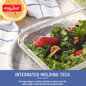 Recipientes de Vidrio para Almacenamiento Pyglass con Diseño de Escamas de Dragón, Tapas Herméticas con Cierre a Presión, Recipientes para Preparación de Comidas y Loncheras - Product Image 6