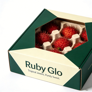 Boîte en carton kraft attrayante pour protéger le ramboutan, rehausser la présentation, occasions spéciales, emballage chic pour le ramboutan - Product Image 3