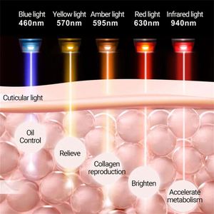 2024 thiết kế mới Máy tính để bàn PDT LED liệu pháp ánh sáng mụn loại bỏ mặt làm trắng da trẻ hóa khuôn mặt nâng gương chúng tôi/CN - Product Image 5