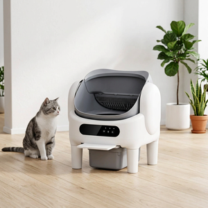 Smart Self-Cleaning Open <b>Top</b> Designed Litter Box Large Capacity Easy cleaning ABS+PP Material WiFi App Control Automatic <b>Cat</b> Box - Product Image 1