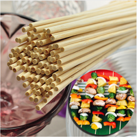Brochette de bambou écologique de taille personnalisable brochettes de barbecue polies allant au lave-vaisselle pour restaurants hôtels outils standard d'exportation