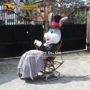 My Dino-decoración de jardín XJ128, animales animatrónicos realistas, <span class=keywords><strong>conejo</strong></span> de dibujos animados - Product Image 3