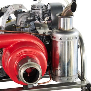 Pompe à eau portable en alliage d'aluminium à moteur essence haute pression pour la lutte contre les incendies forestiers avec démarrage manuel/électrique - Product Image 6
