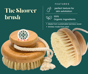 Prix de gros bambou bain corps brosse éponge épurateur massage douche brosses sisal rond bain brosse - Product Image 1