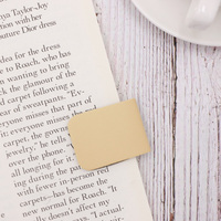 Marque-page magnétique carré portable en cuir PU souple, créatif, pour les amateurs de livres et les étudiants – Vente chaude