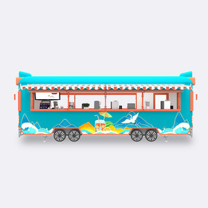 รถขายกาแฟเคลื่อนที่ รถขายอาหารริมทาง ขาย- รถขายอาหารสแตนเลส ทนทานต่อการเกิดสนิม ขายขนม ฮอทดอก ไอศกรีม - Product Image 5