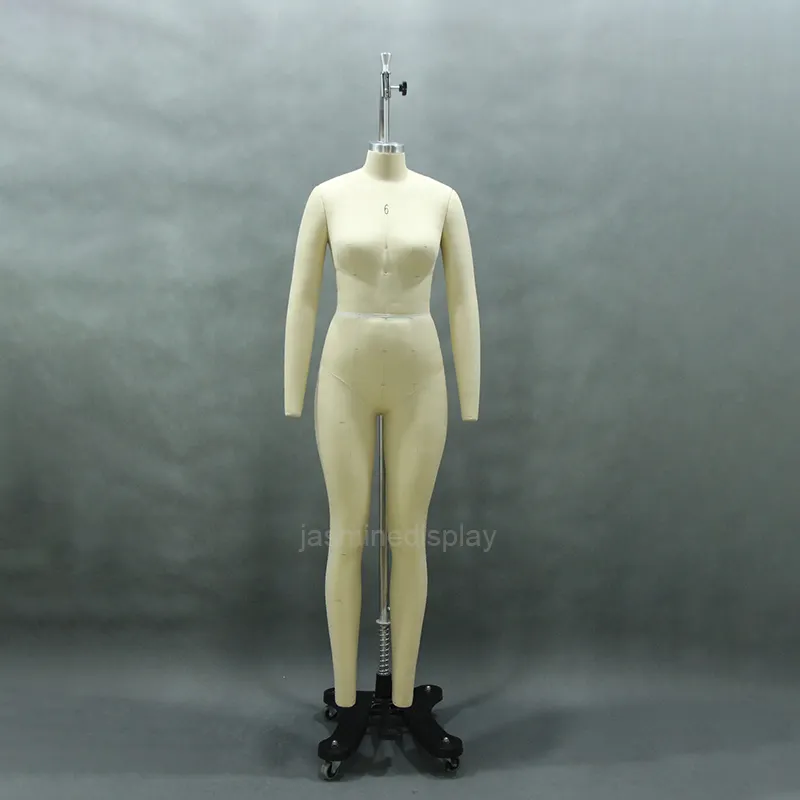 Stof Bedekt Half/Full Body Mannequin Jurk Vorm Tailoring Mannequin Met Inklapbare Schouders