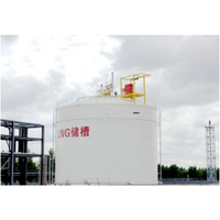 Réservoir de stockage de liquides cryogéniques 300 000 l, réservoir à fond plat pour éthylène/éthane/propane, opération clé en main