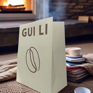 Bolsas de Papel Kraft Impresas Personalizadas con Logotipo Estampado, Empaquetado Ecológico para Restaurantes - Product Image 6