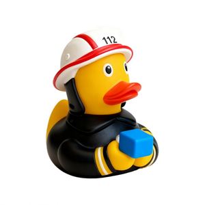 Promo Jouet 2025 – Vente en Gros Canard en Caoutchouc Dessin Animé pour Enfants – Jouet de Bain Douche Pompier Anti-Stress - Product Image 1