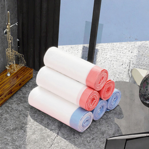 Kangle Custom Size Black Drawstring Garbage Bag Trash Bag Heavy Duty Rubbish Bag Heavy Duty Leak Proof Household <b>Kitchen</b> Trash - Product Image 1