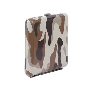 Rukioo Camouflage Kleur Oppervlak Metalen Doos Voor 20 Sigaretten Groothandel Voor Mannen En Vrouwen Ideaal Cadeau Voor Roker