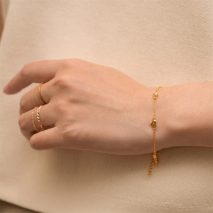 Nouveaux Bracelets Ajustables Cœur et Étoile à Quatre Branches en Zircon Tendance 2024 - Product Image 3