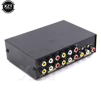 AV Anahtar Kutusu 2/4/8 girişli 1 çıkışlı CVBS Kompozit Sinyal HDTV LCD 3 RCA Anahtarlayıcı 8 1 Seçici AV Matris TV Monitörü için Bölücü Değil