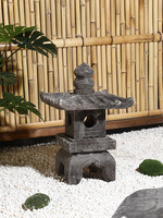 Steinlaterne im japanischen Stil, wasserdichte Steinschnitzlampe für den Innenhof, antike chinesische Solarleuchte für den Außenbereich