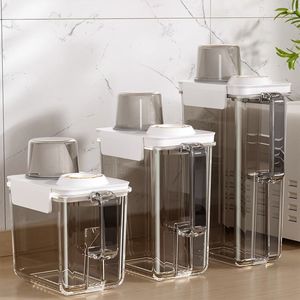 Food Storage Container Rectangle Clip-on Lid Airtight For Kitchen Grain Storage - Product Image 4
