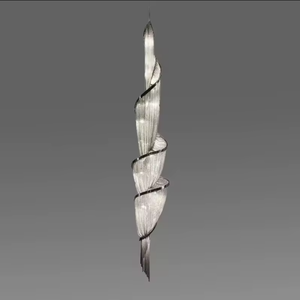 nordic italian design tassel aluminum silver chain <b>Chandeliers</b> Pendant Lights for <b>living</b> <b>room</b> - Product Image 4