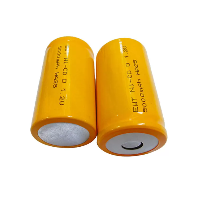 EWT 1.2V 5000mAh Ni-Cd D Rechargeable Battery Pack Low Price 124g Weight 4000mAh 4500mAh Options Available