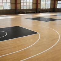 Runsure - Revêtement de sol sportif en plastique à absorption des chocs et facile à nettoyer, substrat pour sols en bois pour terrains de tennis - Prix de gros usine