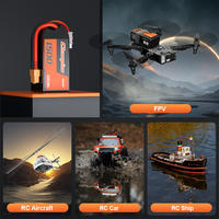 Baterai Lipo 1500mAh 4S 110C dengan XT30 XT60 14.8V untuk Drone FPV Balap RC Quadcopter Helikopter Pesawat RC Kapal RC Mobil RC