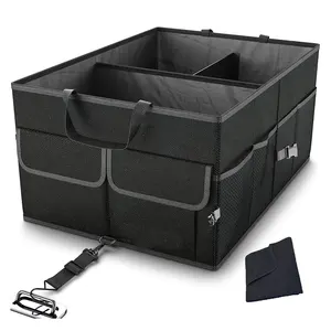 High Capacity Adjustable Car Storage car trunk organizer collapsible storage Waterproof Folding Container Case car trunk net