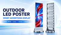 Écran LED transparent d'extérieur P1.9 Oposter, grand panneau avec étanchéité IP65, HDR10+, luminosité 3000 CD pour la publicité
