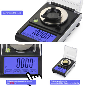 Changxie Goldwaage mit 0,001g Genauigkeit Elektronische Digitale Schmuckwaage Schmuckgewichtswaage - Product Image 6