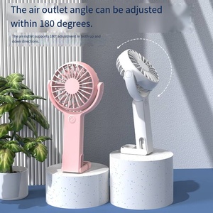 Ventilador Portátil Mini USB Recargable 2025 al por Mayor, Nuevo con Cinco Velocidades Giratorias y Hebilla Colgante para Uso Doméstico o Comercial - Product Image 4
