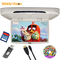 Monitor de Techo para Autobús de 22 Pulgadas, Monitor de DVD Manual para Autocar, Monitor de Techo Abatible para Autobús